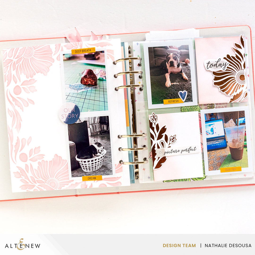 Hot Foil Plate Fanning Foliage Hot Foil Plate