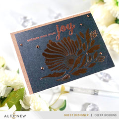 Hot Foil Plate Fanning Foliage Hot Foil Plate