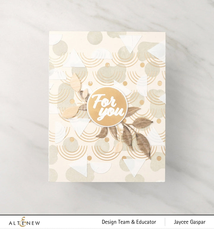 Hot Foil Plate Modern Rainbow Border Hot Foil Plate