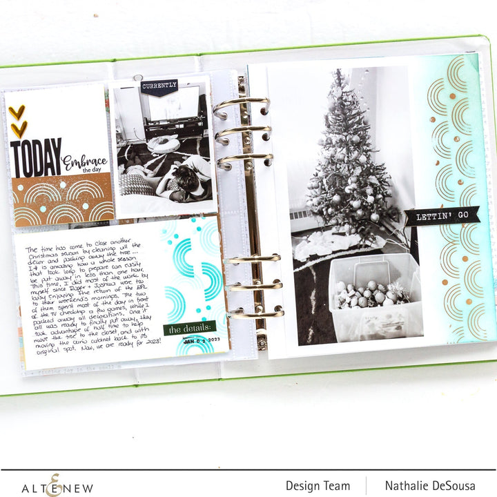 Hot Foil Plate Modern Rainbow Border Hot Foil Plate