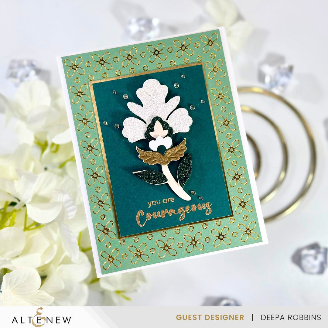 Hot Foil Plate Petal Harmony Hot Foil Plate