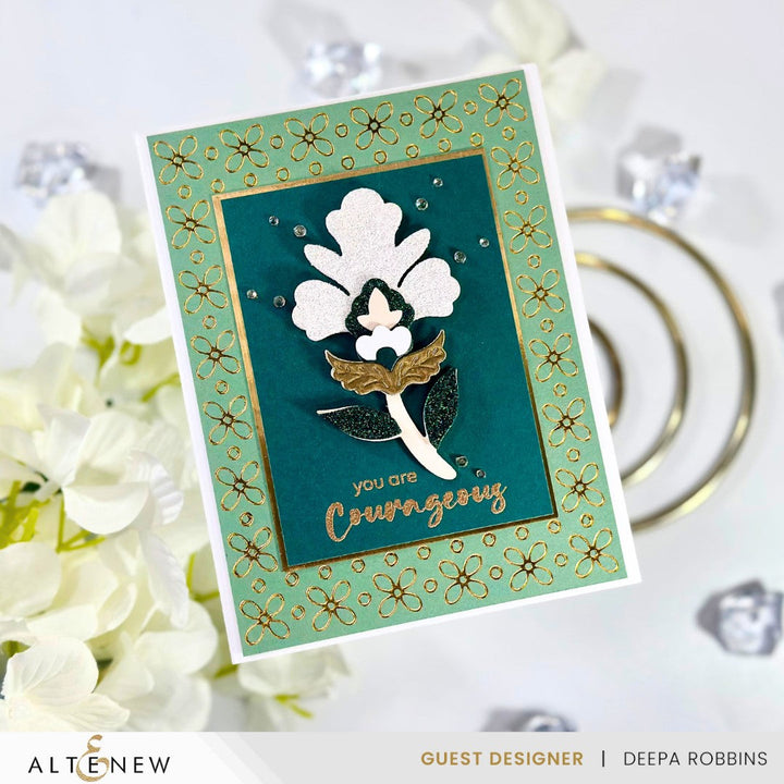 Hot Foil Plate Petal Harmony Hot Foil Plate