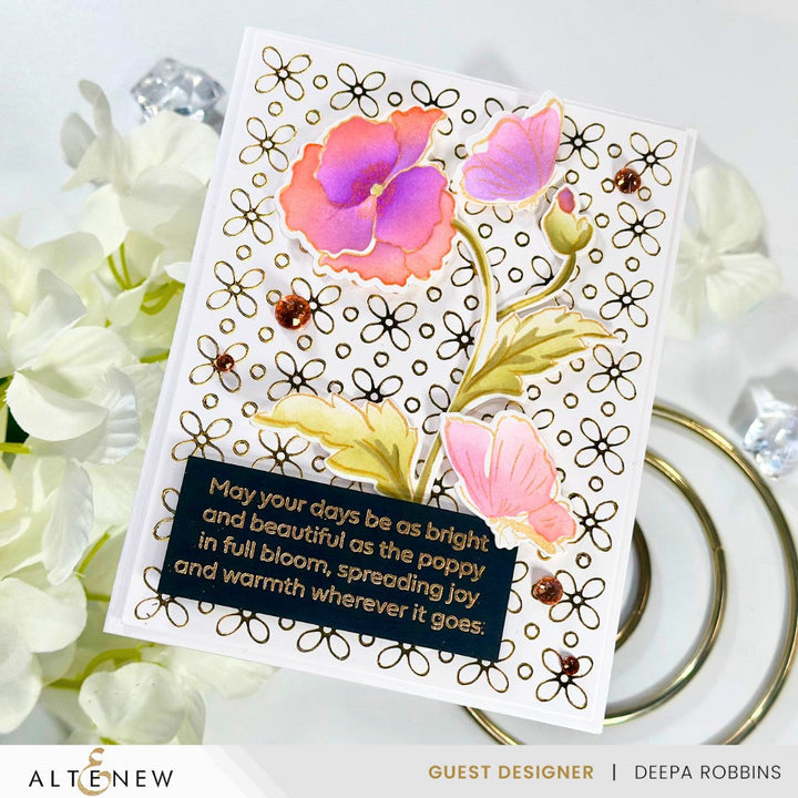 Hot Foil Plate Petal Harmony Hot Foil Plate