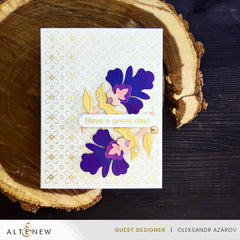 Hot Foil Plate Petal Harmony Hot Foil Plate