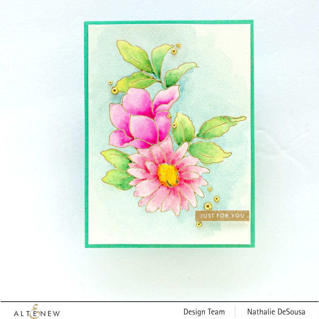 Hot Foil Plate & Stencil Bundle Delightful Flowers