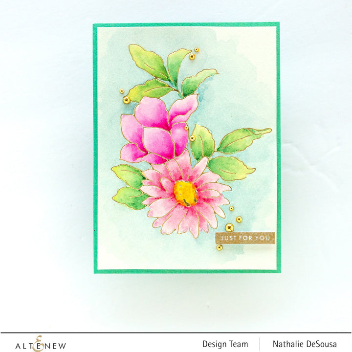 Hot Foil Plate & Stencil Bundle Delightful Flowers