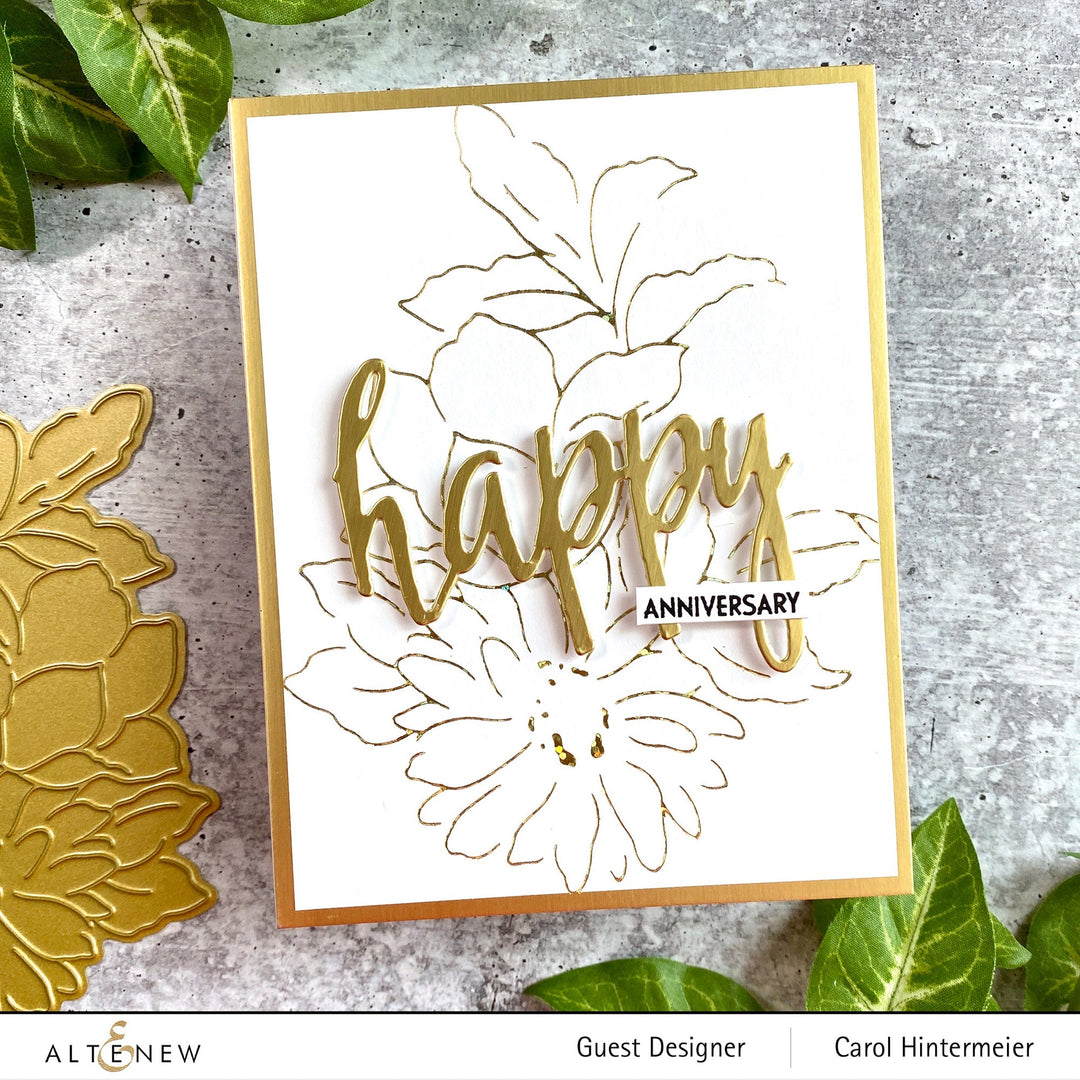 Hot Foil Plate & Stencil Bundle Delightful Flowers