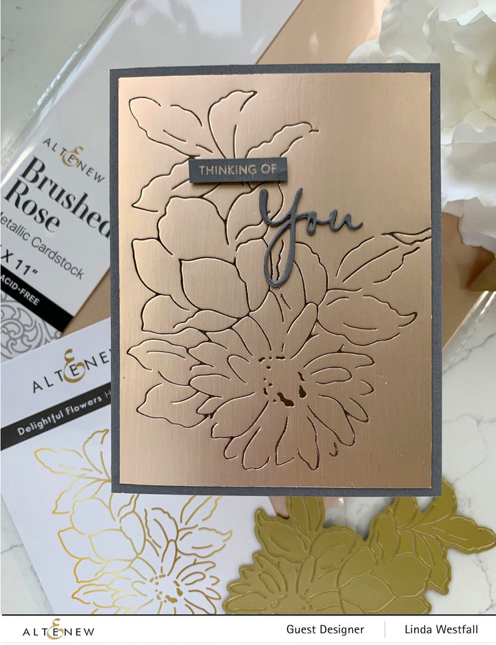 Hot Foil Plate & Stencil Bundle Delightful Flowers