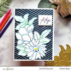 Hot Foil Plate & Stencil Bundle Delightful Flowers