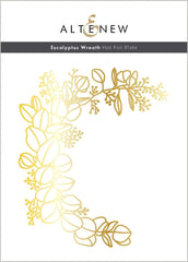 Hot Foil Plate & Stencil Bundle Eucalyptus Wreath