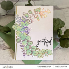 Hot Foil Plate & Stencil Bundle Eucalyptus Wreath
