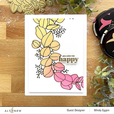 Hot Foil Plate & Stencil Bundle Eucalyptus Wreath