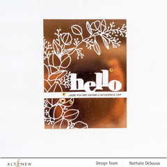Hot Foil Plate & Stencil Bundle Eucalyptus Wreath
