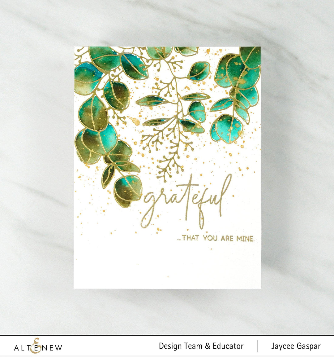 Hot Foil Plate & Stencil Bundle Eucalyptus Wreath