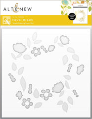 Hot Foil Plate & Stencil Bundle Flower Wreath
