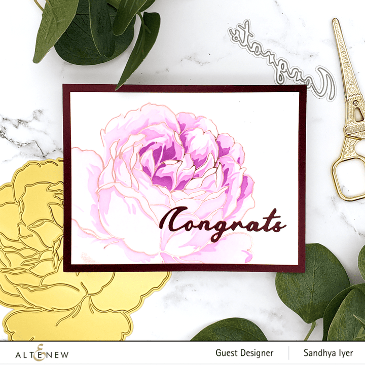 Hot Foil Plate & Stencil Bundle Gilded Rose