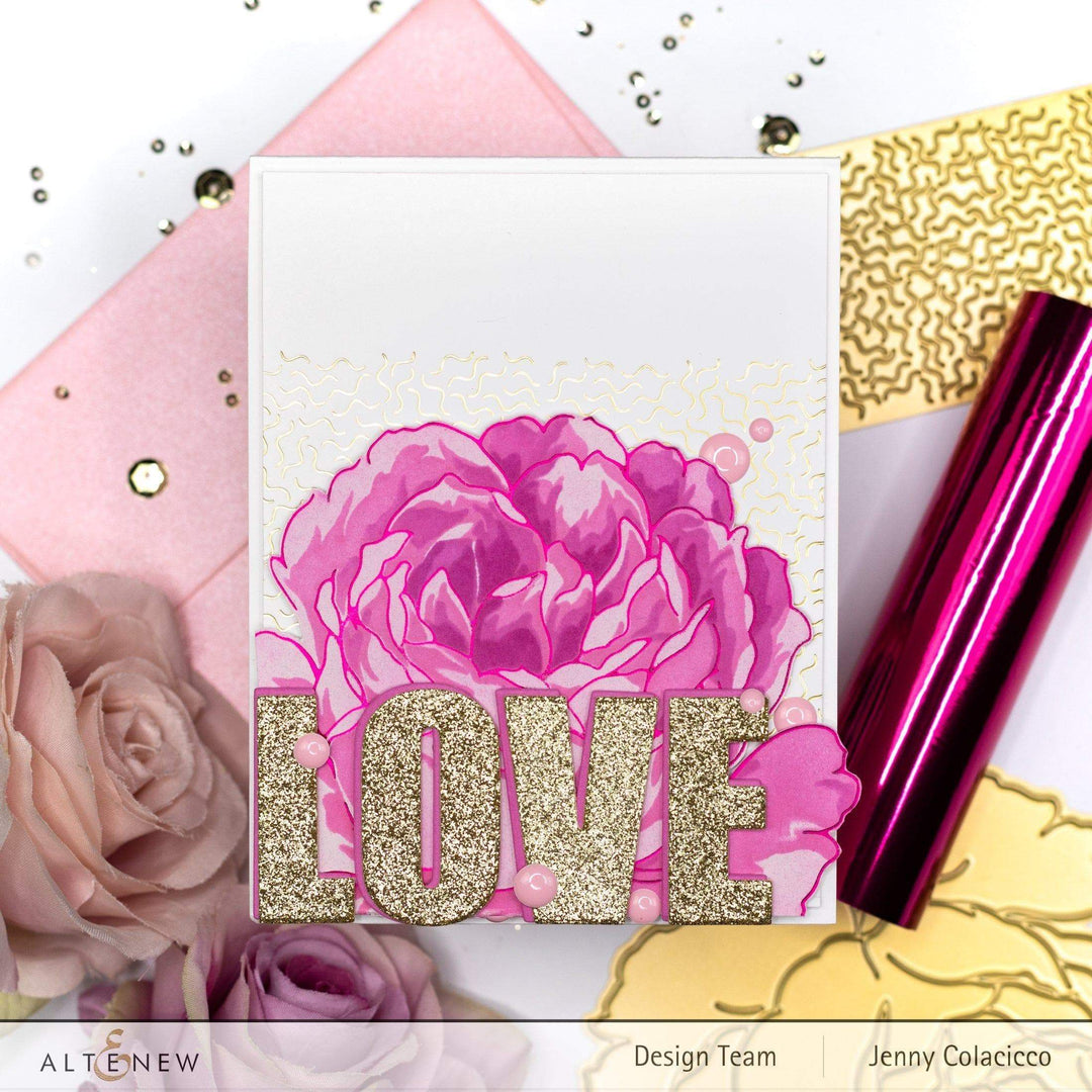 Hot Foil Plate & Stencil Bundle Gilded Rose