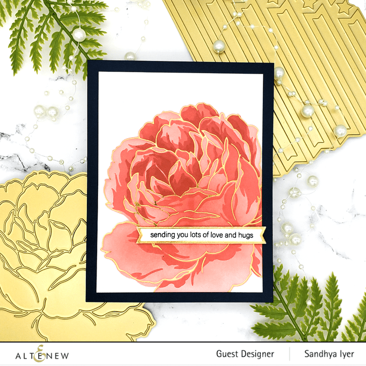 Hot Foil Plate & Stencil Bundle Gilded Rose
