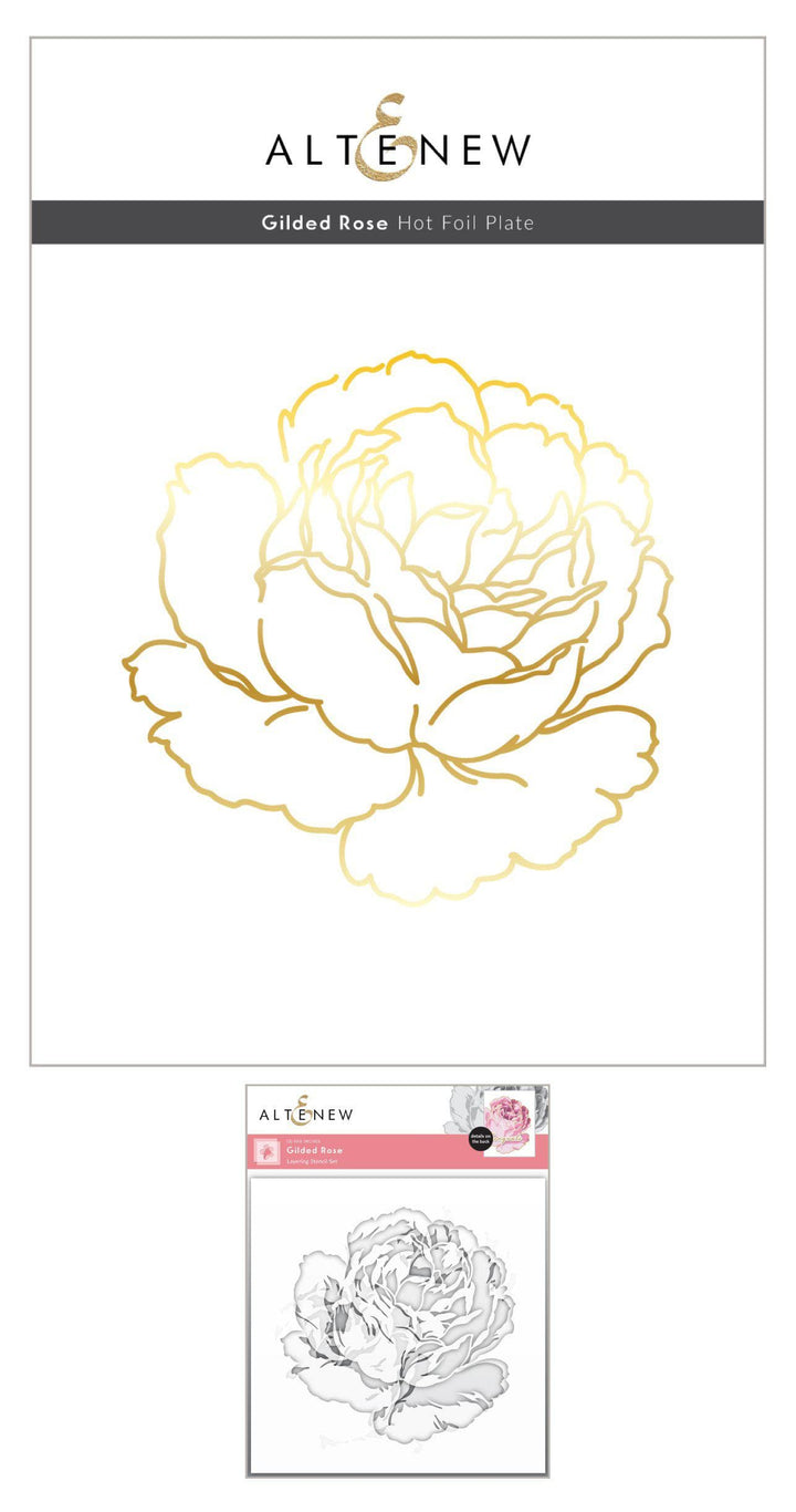 Hot Foil Plate & Stencil Bundle Gilded Rose