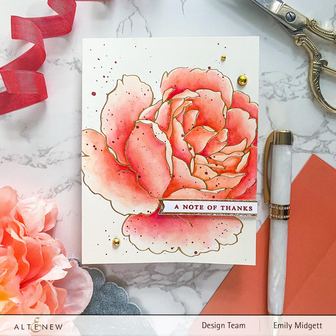 Hot Foil Plate & Stencil Bundle Gilded Rose