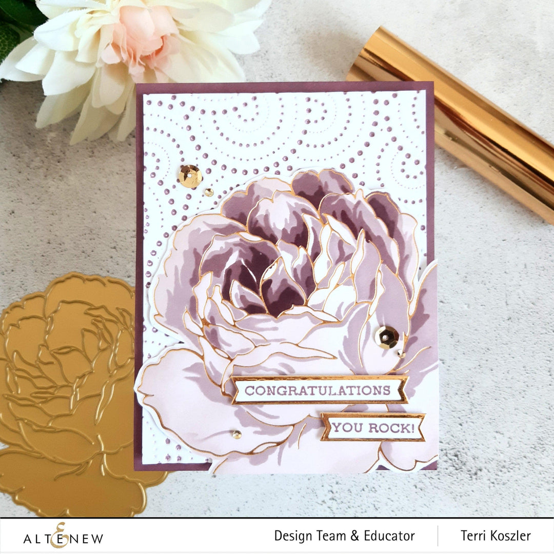 Hot Foil Plate & Stencil Bundle Gilded Rose