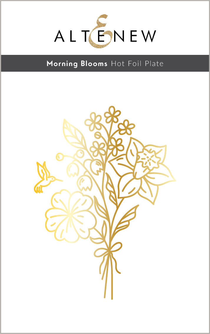 Hot Foil Plate & Stencil Bundle Morning Blooms