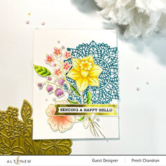 Hot Foil Plate & Stencil Bundle Morning Blooms