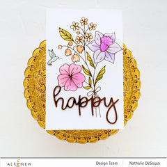Hot Foil Plate & Stencil Bundle Morning Blooms