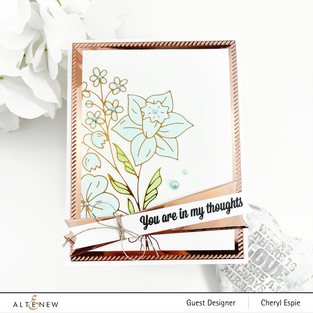 Hot Foil Plate & Stencil Bundle Morning Blooms