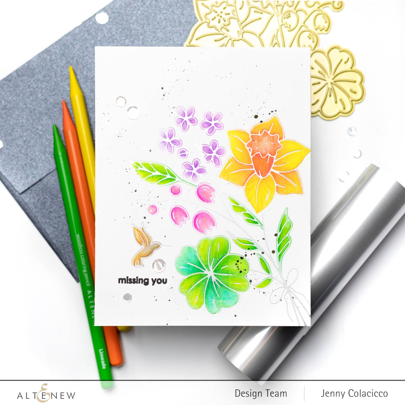 Hot Foil Plate & Stencil Bundle Morning Blooms