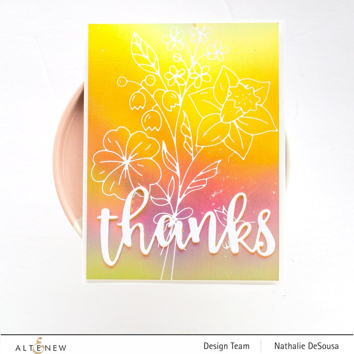 Hot Foil Plate & Stencil Bundle Morning Blooms