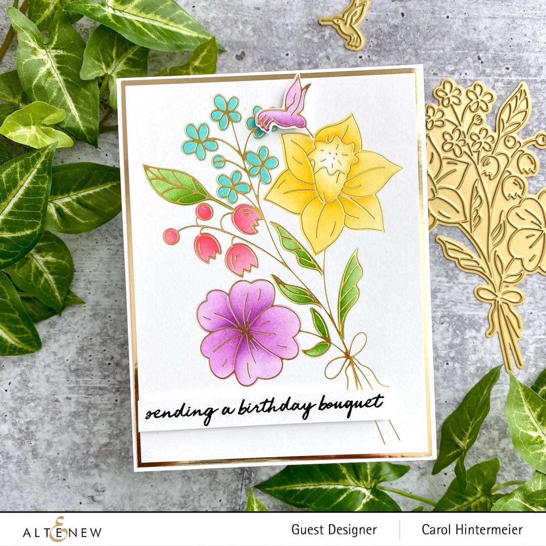 Hot Foil Plate & Stencil Bundle Morning Blooms