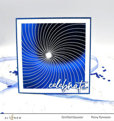 Hot Foil Plate & Stencil Bundle Rainbow Burst