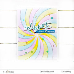 Hot Foil Plate & Stencil Bundle Rainbow Burst