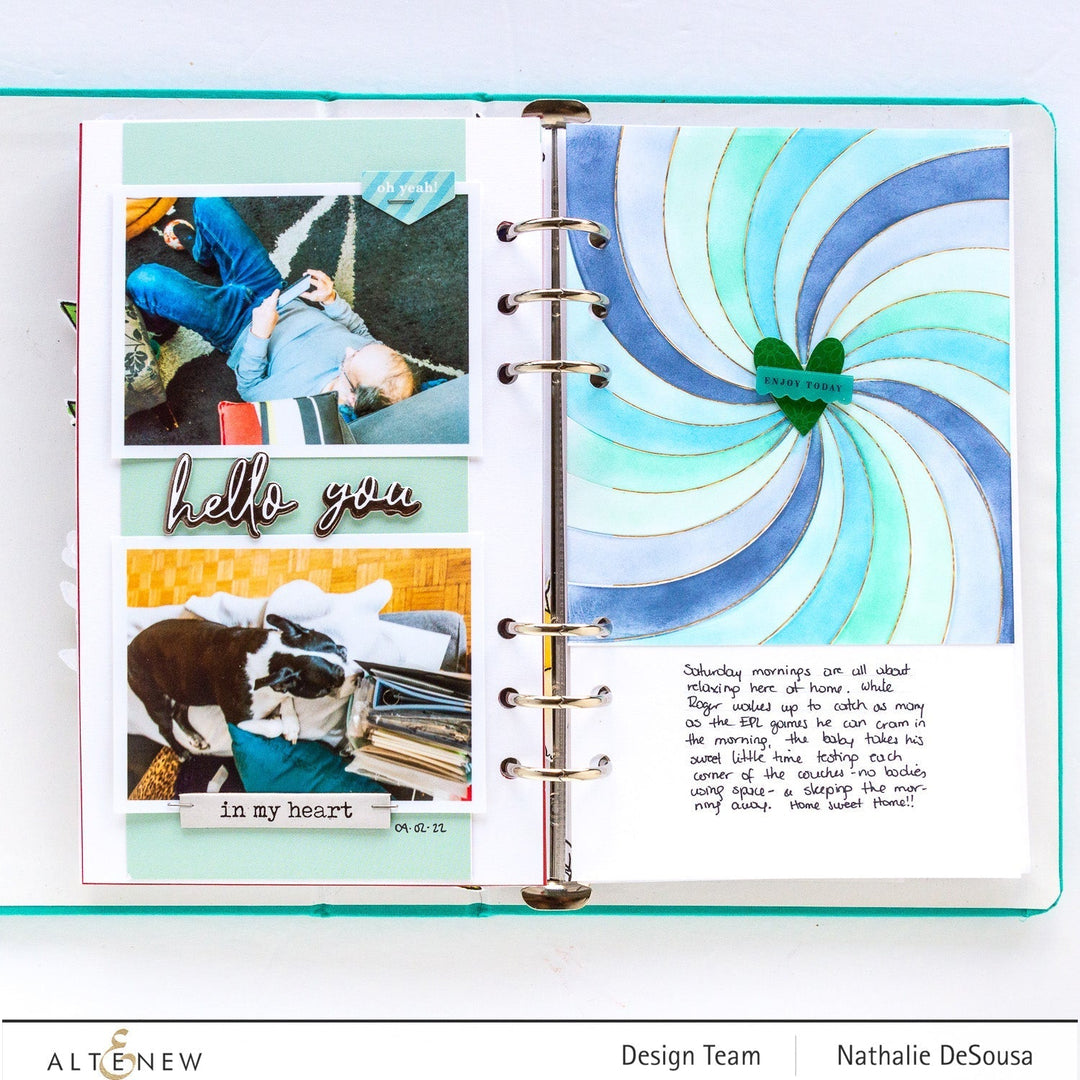Hot Foil Plate & Stencil Bundle Rainbow Burst