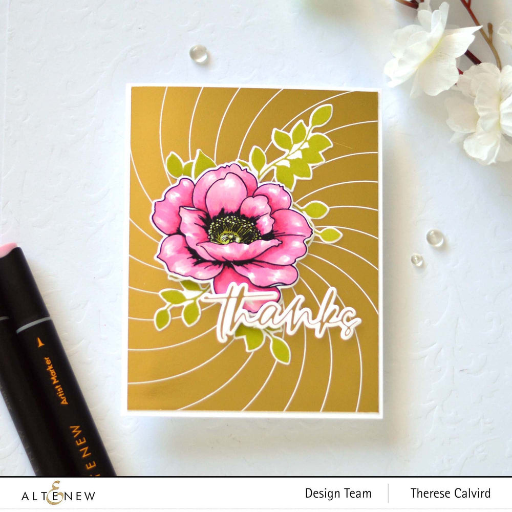 Hot Foil Plate & Stencil Bundle Rainbow Burst