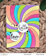 Hot Foil Plate & Stencil Bundle Rainbow Burst