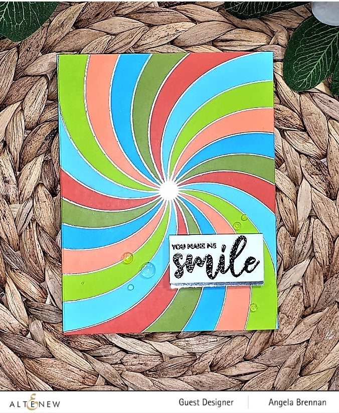 Hot Foil Plate & Stencil Bundle Rainbow Burst