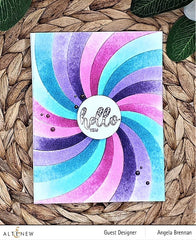 Hot Foil Plate & Stencil Bundle Rainbow Burst