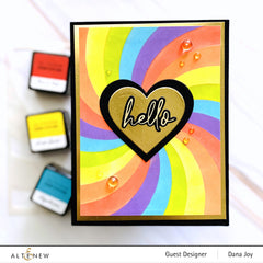 Hot Foil Plate & Stencil Bundle Rainbow Burst