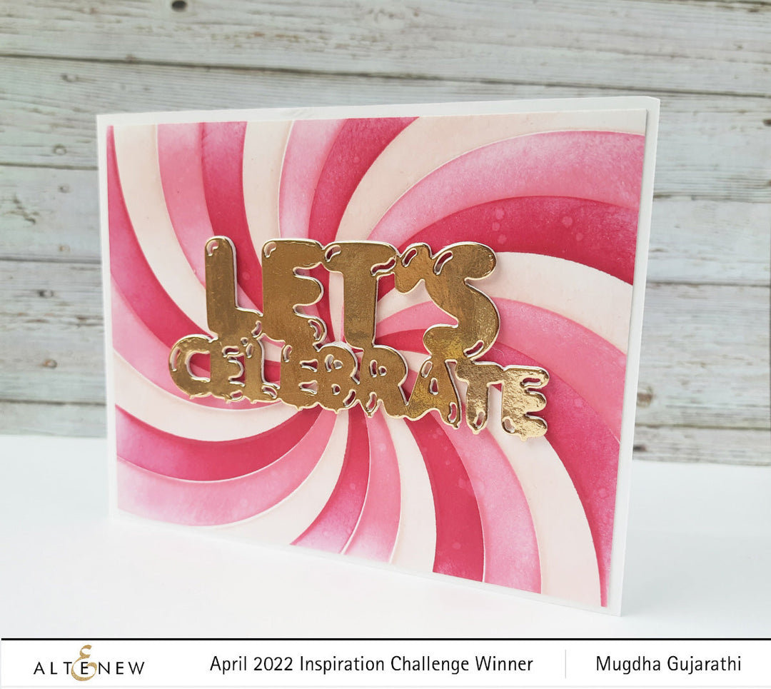 Hot Foil Plate & Stencil Bundle Rainbow Burst