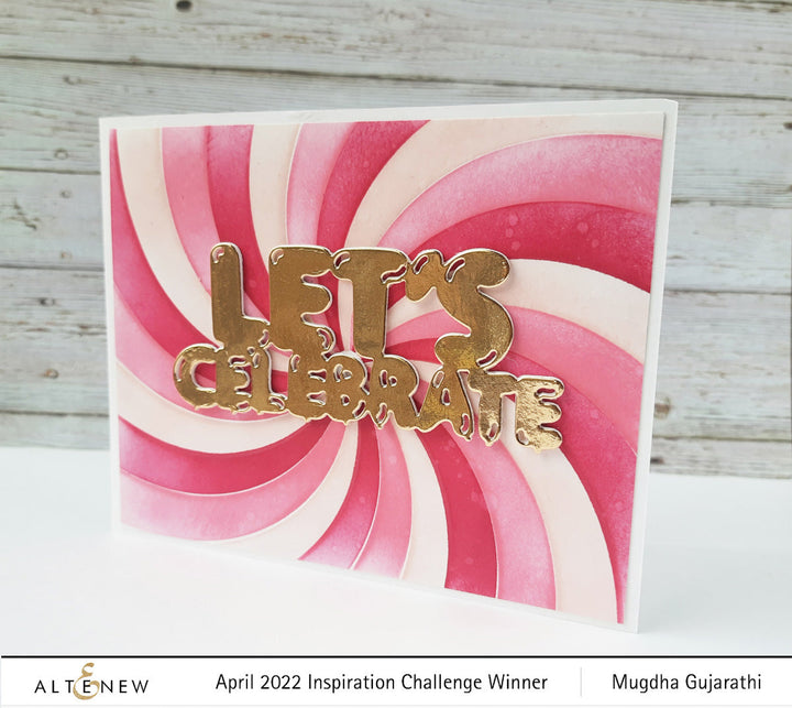 Hot Foil Plate & Stencil Bundle Rainbow Burst