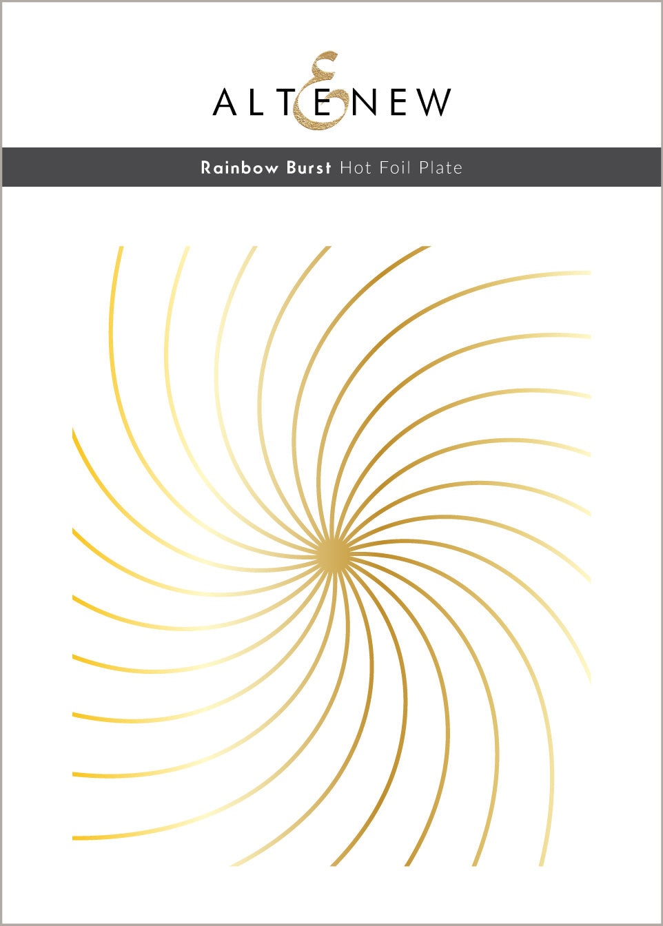 Hot Foil Plate & Stencil Bundle Rainbow Burst
