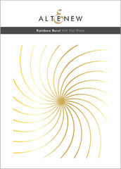 Hot Foil Plate & Stencil Bundle Rainbow Burst