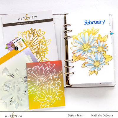 Hot Foil Plate & Stencil Bundle Vibrant Florals