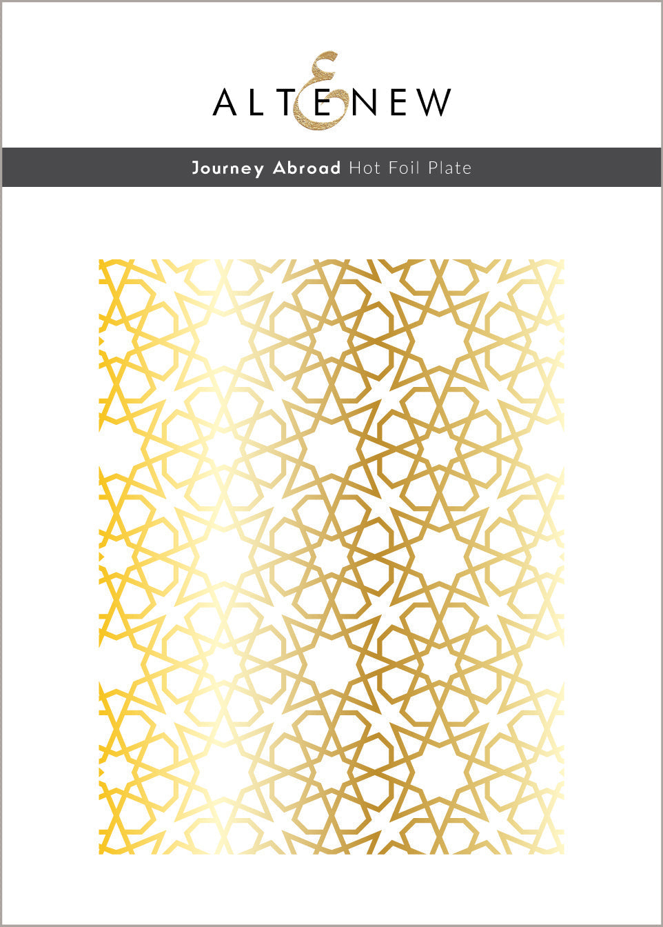 Hot Foil Plate & Stencil & Embellishment Bundle Journey Abroad