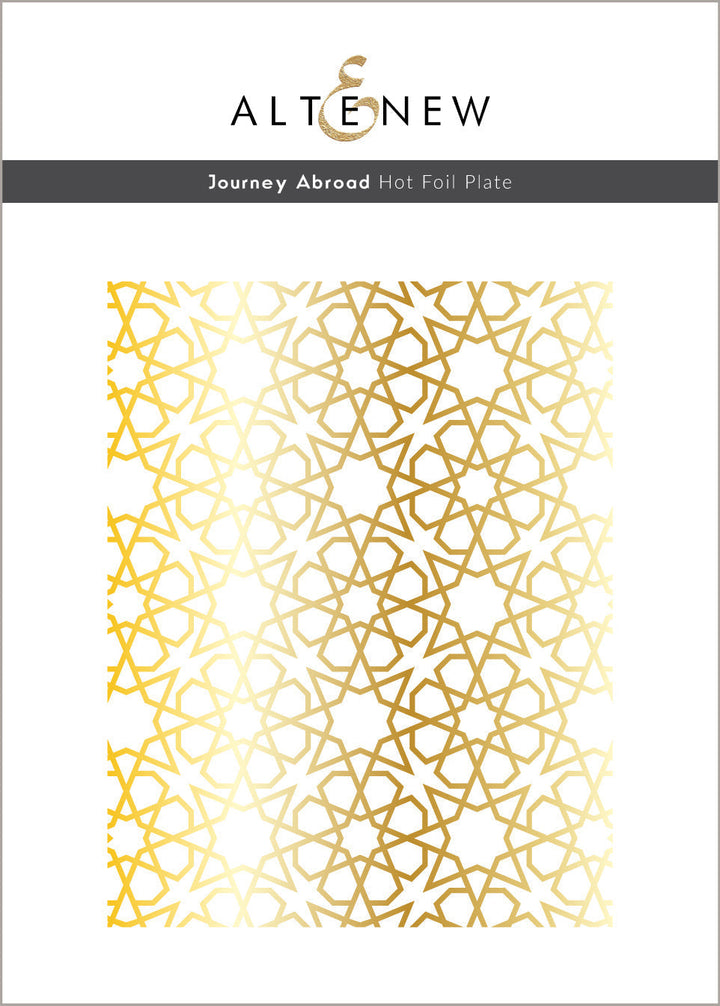 Hot Foil Plate & Stencil & Embellishment Bundle Journey Abroad