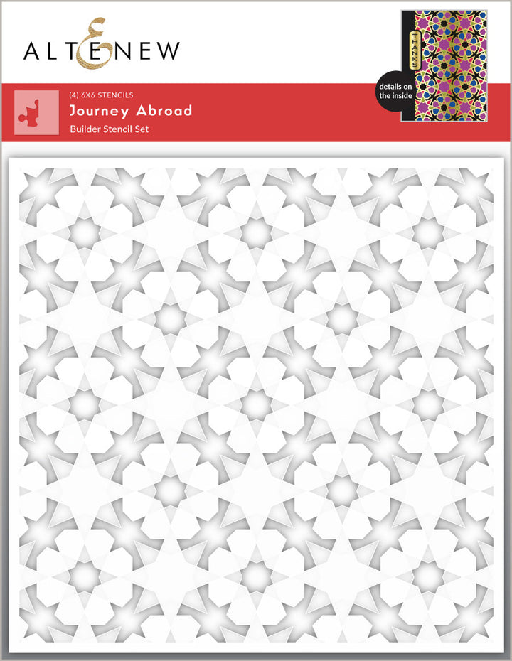 Hot Foil Plate & Stencil & Embellishment Bundle Journey Abroad