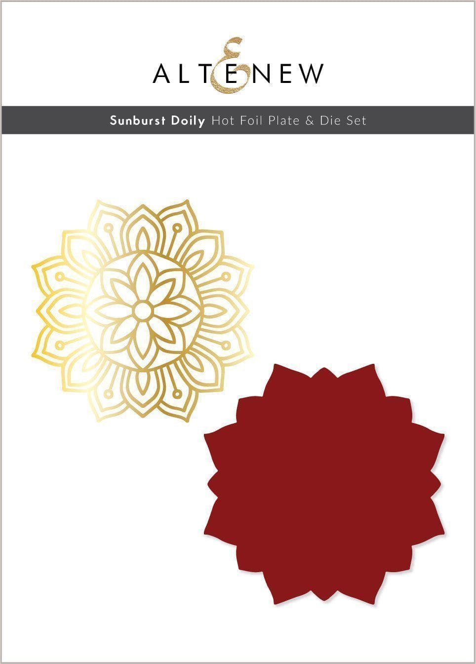 Hot Foil Plate Sunburst Doily Hot Foil Plate & Die Set