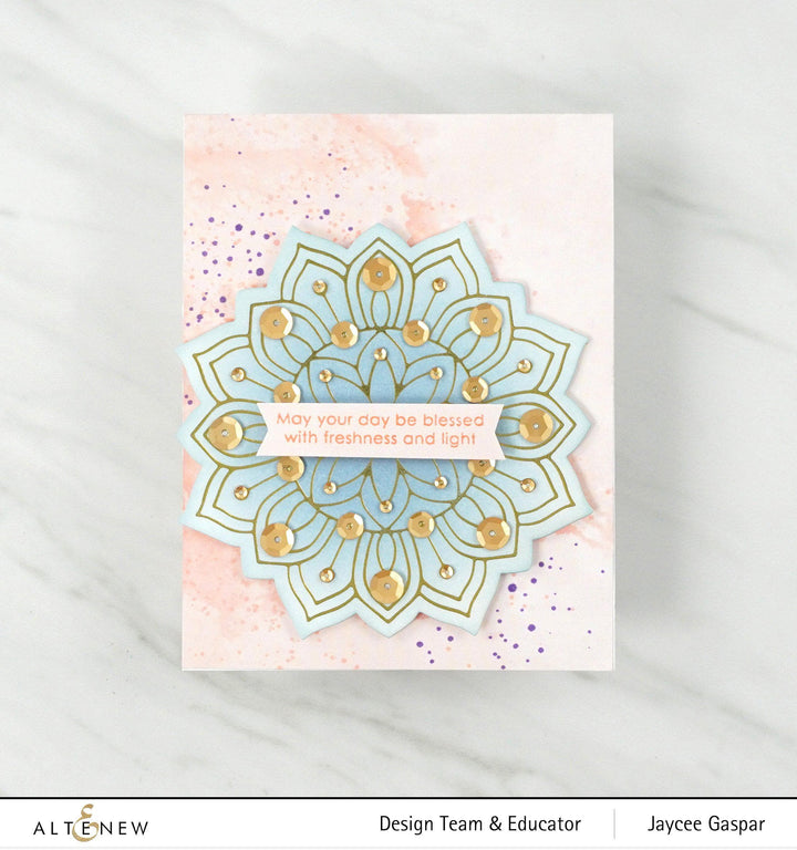 Hot Foil Plate Sunburst Doily Hot Foil Plate & Die Set